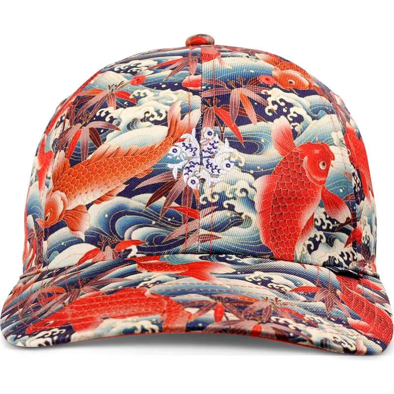 cappellino-curvo-multicolore-regolabile-koi-watching-club-di-djinns