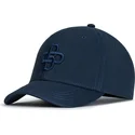 casquette-courbee-bleue-marine-ajustable-avec-logo-bleu-marine-baseball-peach-obl055-oblack
