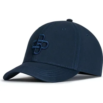 Casquette courbée bleue marine ajustable avec logo bleu marine Baseball Peach OBL055 Oblack