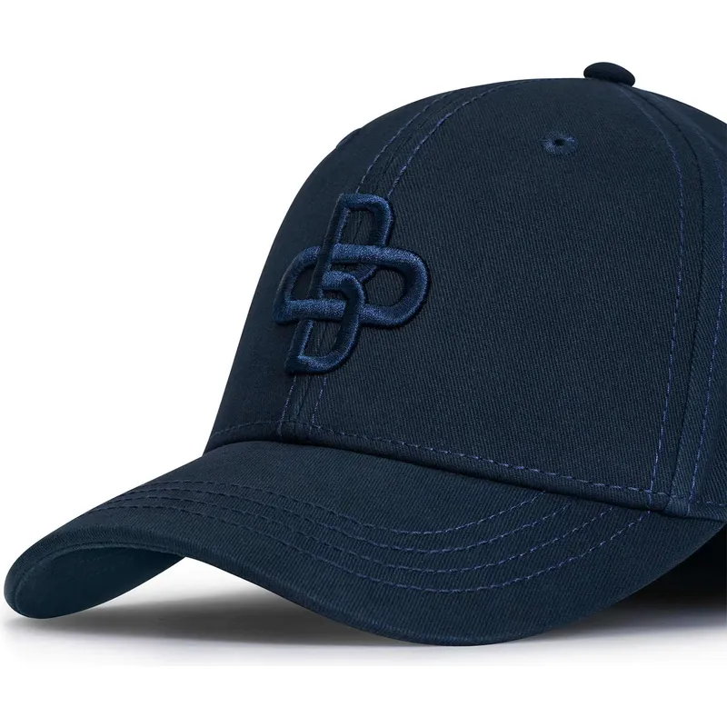cappellino-curvo-blu-navy-regolabile-con-logo-blu-navy-baseball-peach-obl055-di-oblack