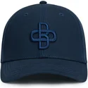 casquette-courbee-bleue-marine-ajustable-avec-logo-bleu-marine-baseball-peach-obl055-oblack
