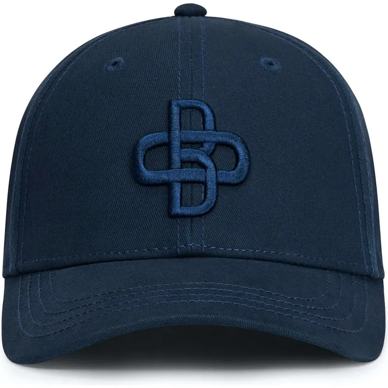 cappellino-curvo-blu-navy-regolabile-con-logo-blu-navy-baseball-peach-obl055-di-oblack