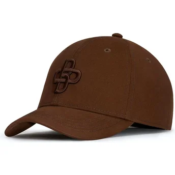 Casquette courbée marron ajustable avec logo marron Baseball Peach OBL061 Oblack