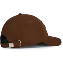 casquette-courbee-marron-ajustable-avec-logo-marron-baseball-peach-obl061-oblack
