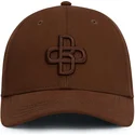 casquette-courbee-marron-ajustable-avec-logo-marron-baseball-peach-obl061-oblack
