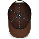casquette-courbee-marron-ajustable-avec-logo-marron-baseball-peach-obl061-oblack