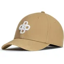 casquette-courbee-beige-fonce-ajustable-baseball-peach-obl048-oblack