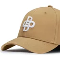 casquette-courbee-beige-fonce-ajustable-baseball-peach-obl048-oblack