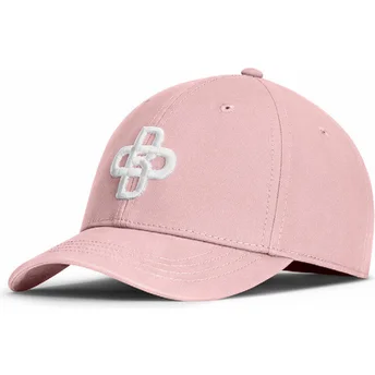 Șepci curbată roz reglabilă Baseball Peach OBL056 de Oblack