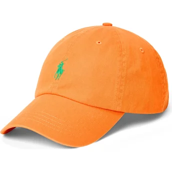 Șepci curbată portocaliu reglabilă Cotton Chino Classic Sport de Polo Ralph Lauren