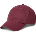 casquette-courbee-grenat-ajustable-avec-logo-grenat-cotton-chino-classic-sport-polo-ralph-lauren