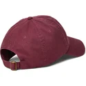 casquette-courbee-grenat-ajustable-avec-logo-grenat-cotton-chino-classic-sport-polo-ralph-lauren