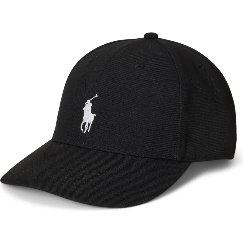 cappellino-nero-snapback-twill-high-crown-di-polo-ralph-lauren