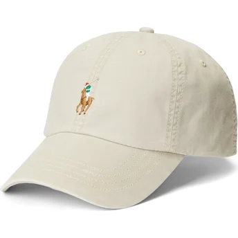 Șepci curbată bej reglabilă Classic Sport Stretch Cotton Twill de Polo Ralph Lauren