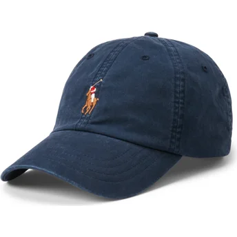 Gorra curva azul marino ajustable Classic Sport Stretch Cotton Twill de Polo Ralph Lauren