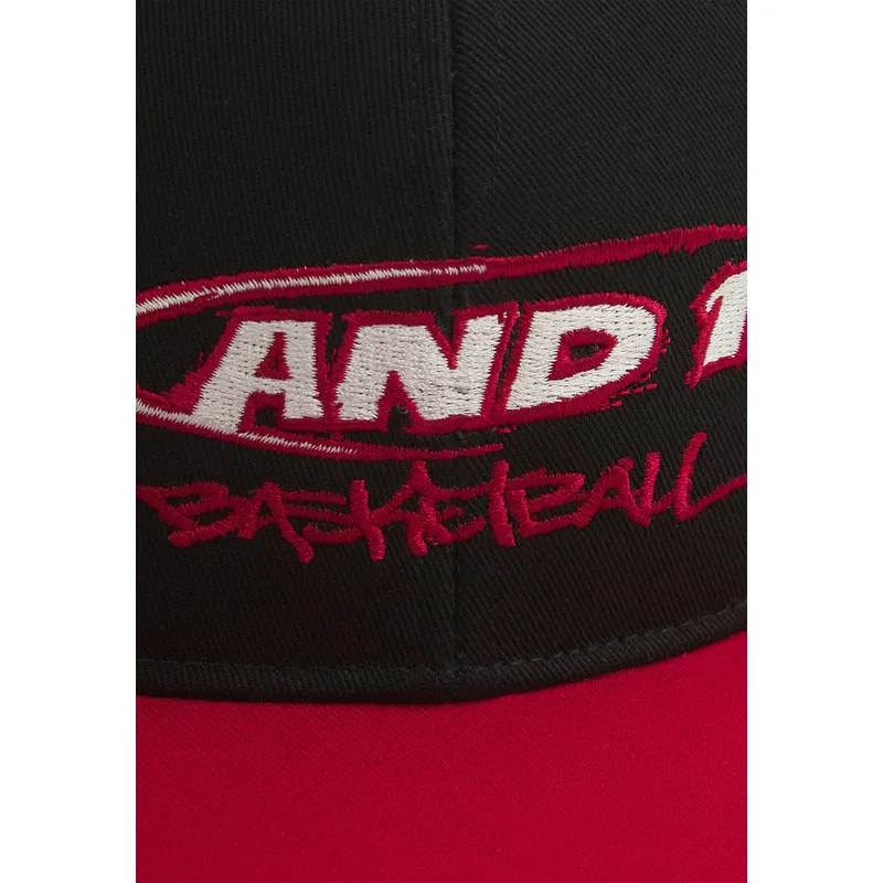 svart-och-rod-platt-snapback-keps-graffiti-logo-fran-and1