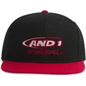 cappello-snapback-nero-e-rosso-con-visiera-piatta-logo-graffiti-di-and1