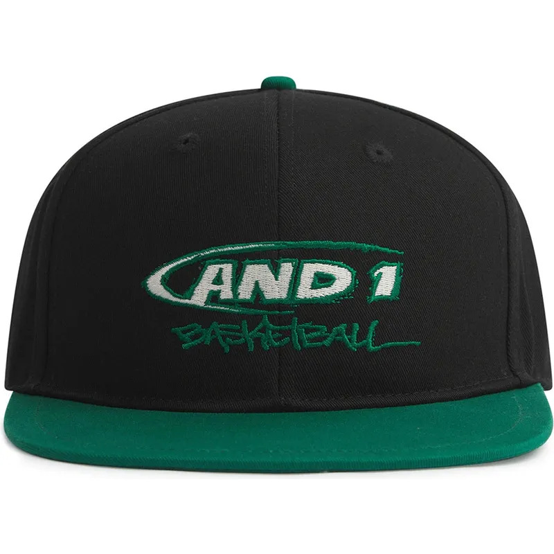 cappello-snapback-nero-e-verde-con-logo-graffiti-di-and1