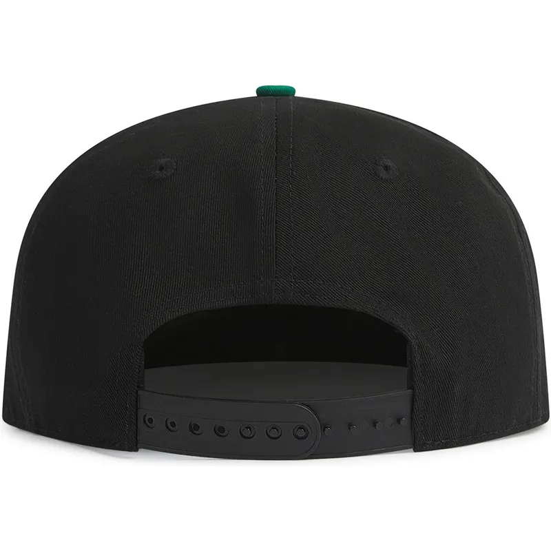 cappello-piatto-nero-e-verde-snapback-graffiti-logo-di-and1