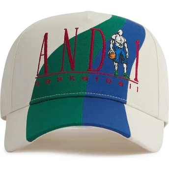 Șepci curbată bej snapback Retro Colour Block de AND1
