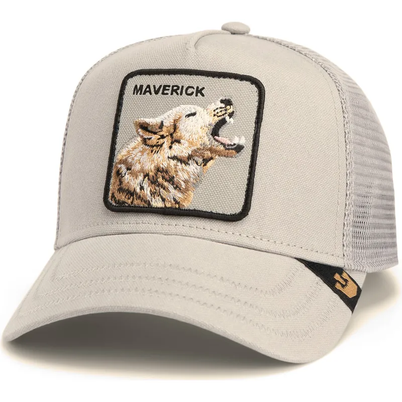 epci-curbata-gri-snapback-maverick-howling-in-harmony-core-canvas-the-farm-de-goorin-bros