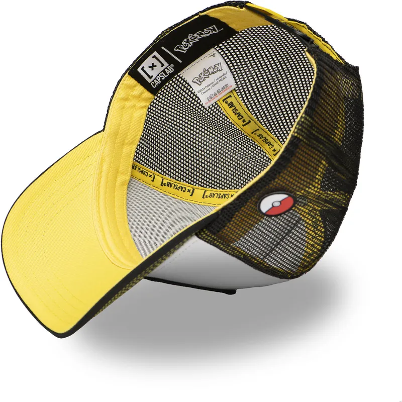 capslab-pokemon-pikachu-pkm6-ele-weisse-und-schwarze-trucker-kappe