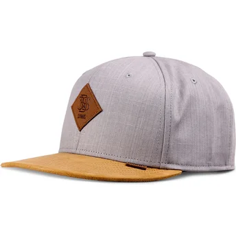 Șepci plată gri snapback Linen 2015 de Djinns