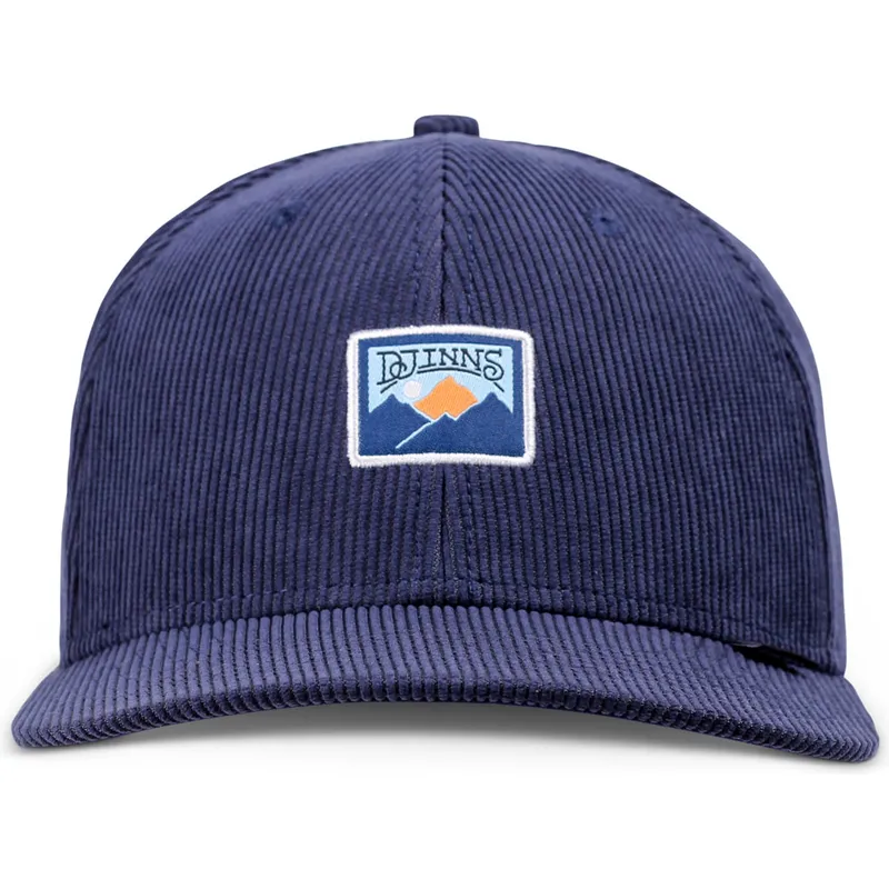 snapback-truefit-cord-mountains-blu-navy-con-visiera-curva-di-djinns