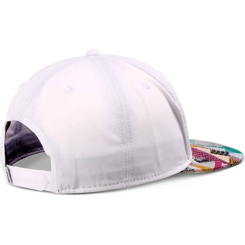epci-plata-alb-snapback-rubber-aztek-de-djinns