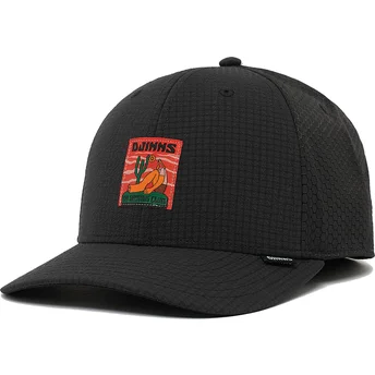 Cap curbată black adjustable strap de Djinns