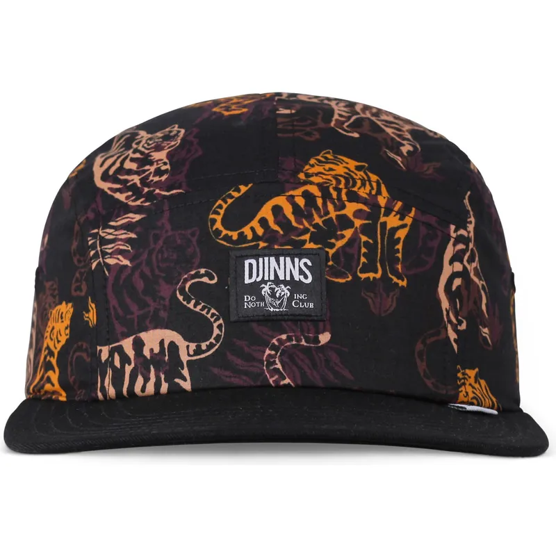 gorra-plana-negra-ajustable-aloha-tiger-de-djinns