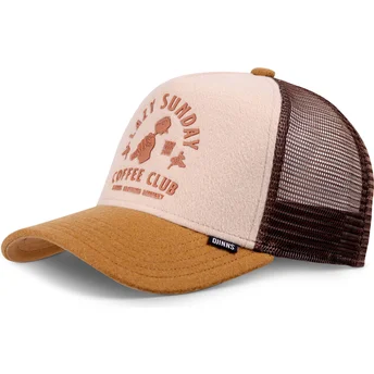 Șepci curbată maro snapback Lazy Barista de Djinns