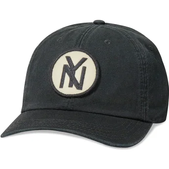 Ρυθμιζόμενο μαύρο καπέλο με κυρτό γείσο New York Black Yankees Hepcat από την American Needle