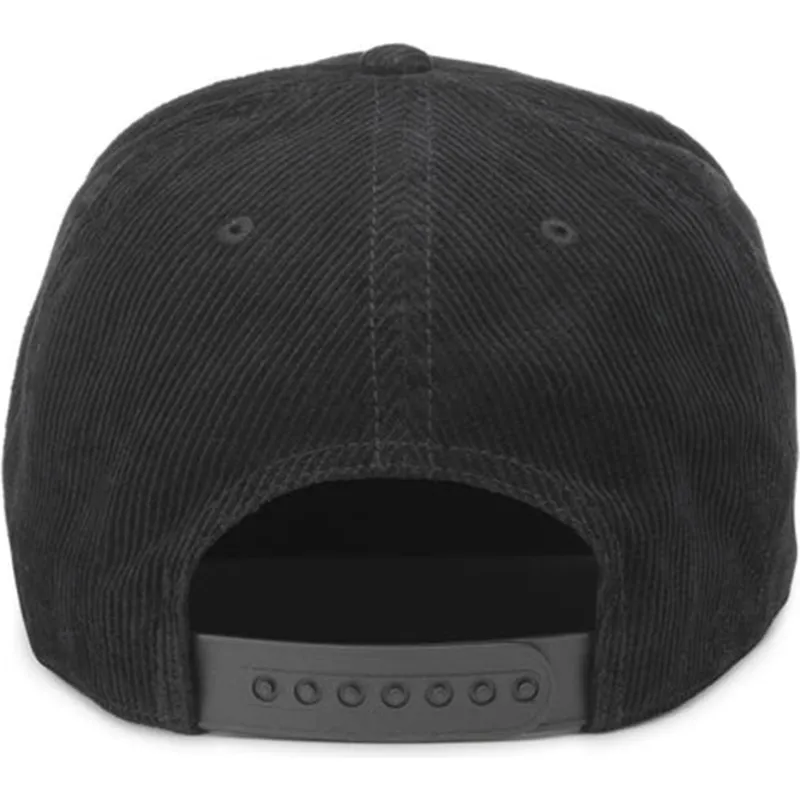 cappello-curvo-nero-snapback-miller-high-life-roscoe-cord-di-american-needle