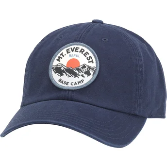 Cappellino curvo blu navy regolabile Mount Everest Hepcat di American Needle