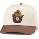 braune-snapback-kappe-mit-gebogenem-schirm-smokey-bear-roscoe-von-american-needle