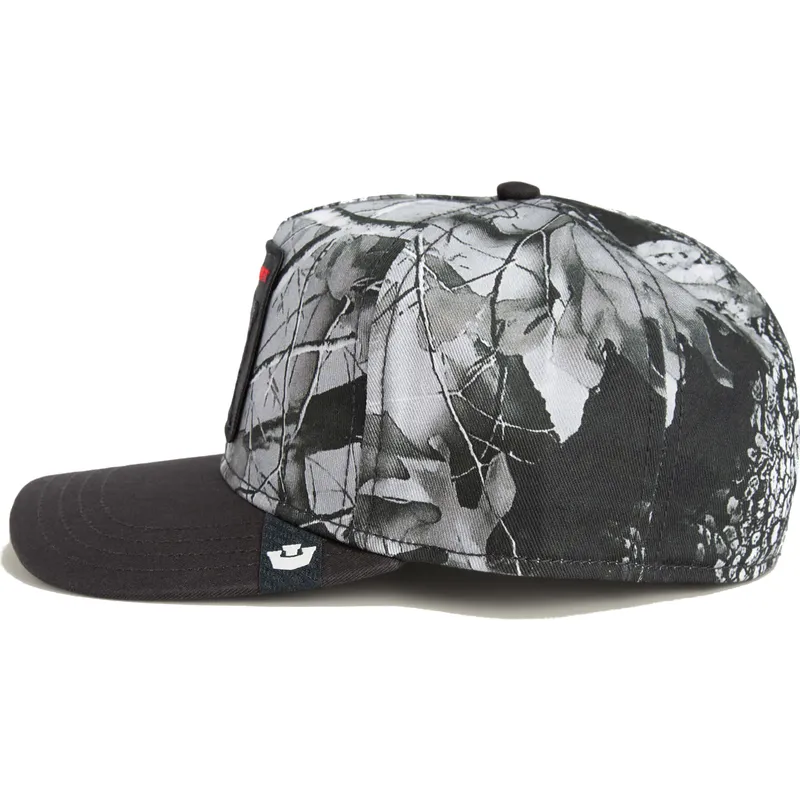 berretto-curvo-nero-snapback-gatto-misfit-camo-desaturated-camo-the-farm-di-goorin-bros