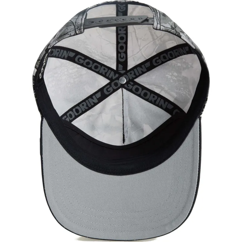 schwarze-snapback-kappe-mit-gebogenem-schirm-gato-misfit-camo-desaturated-camo-the-farm-von-goorin-bros