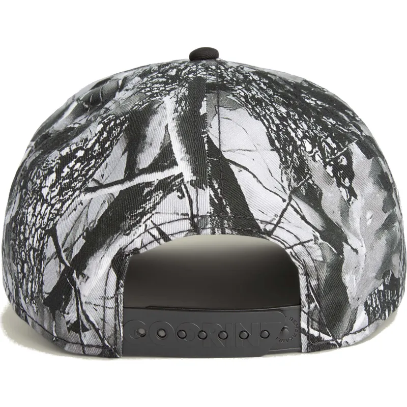 goorin-bros-the-farm-ruthless-camo-desaturated-camo-snapback-cap-mit-gebogenem-schirm-und-buffelmotiv