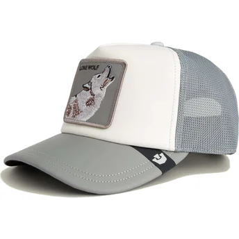 Goorin Bros. Wolf LFG Lone Wolf Pre-Game Seasonal The Farm White and Grey Trucker Hat