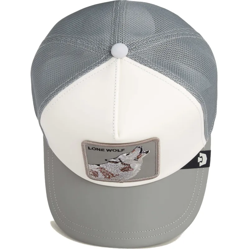 cappellino-trucker-bianco-e-grigio-lupo-lfg-lone-wolf-pre-game-seasonal-the-farm-di-goorin-bros