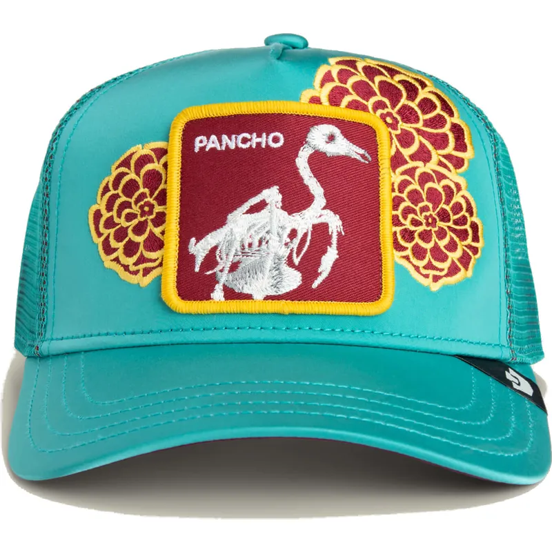 cap-curbata-blue-snapback-flamenco-dia-de-pancho-dia-de-los-muertos-the-farm-the-farm-de-goorin-bros