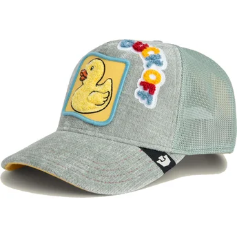 Gorra trucker gris y amarilla pato Duck Off Ducking...