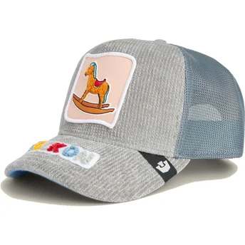 Șepci curbată gri snapback Rock On Hobby Horse Happy Thoughts The Farm de Goorin Bros.