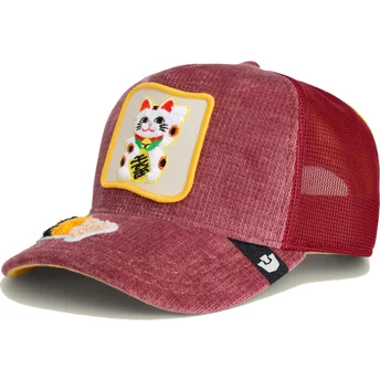 Trucker-Cap rot Katze Lucky Maneki-Neko Happy Thoughts...