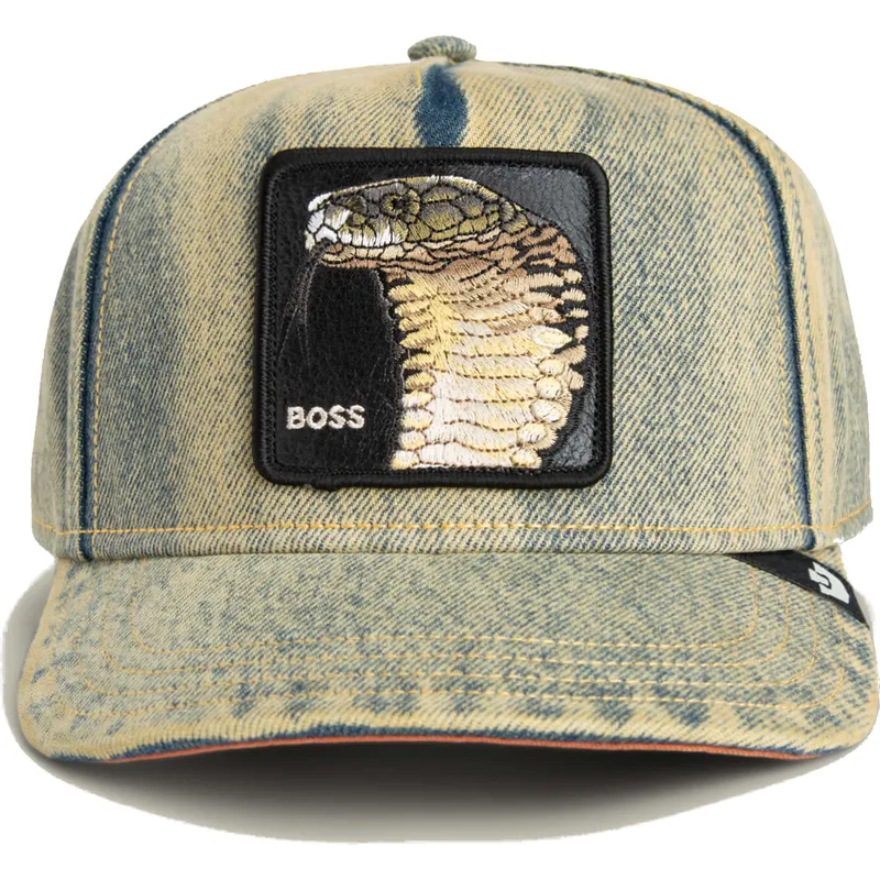 gorra-curva-blu-denim-snapback-serpente-pit-boss-the-showdown-the-farm-di-goorin-bros