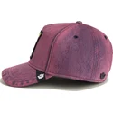 goorin-bros-curved-brim-cat-menace-rail-bird-the-showdown-the-farm-red-denim-snapback-cap