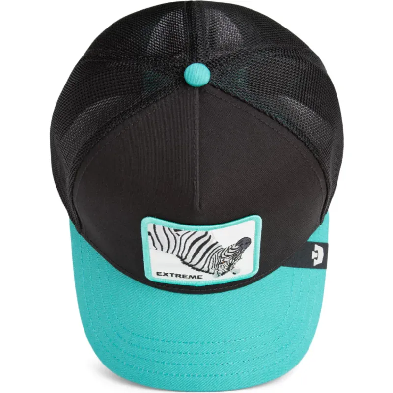 berretto-trucker-nero-e-blu-zebra-extreme-arbez-flip-side-2-the-farm-di-goorin-bros