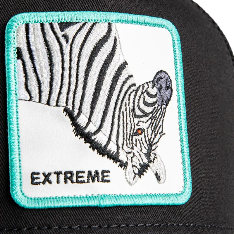 berretto-trucker-nero-e-blu-zebra-extreme-arbez-flip-side-2-the-farm-di-goorin-bros
