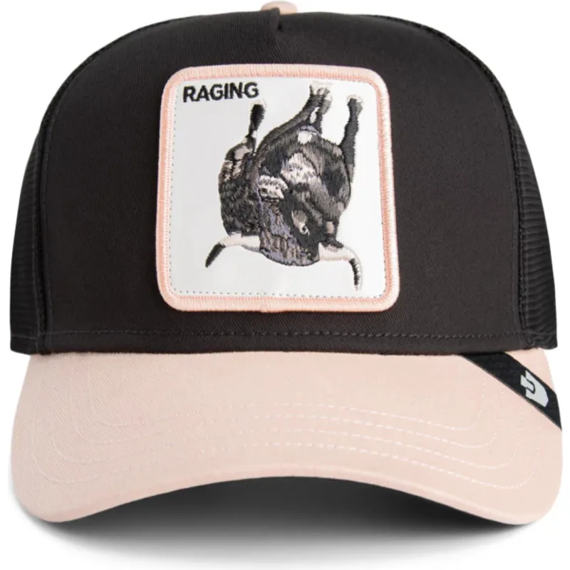gorra-trucker-nera-e-beige-toro-raging-llub-flip-side-2-the-farm-di-goorin-bros